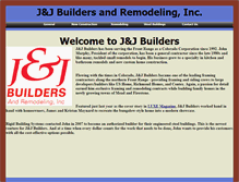 Tablet Screenshot of jjbuilds.com